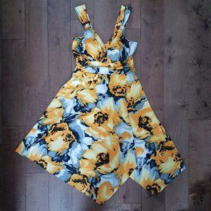 Fun & Flint Women Yellow/Multi Dress - Size M